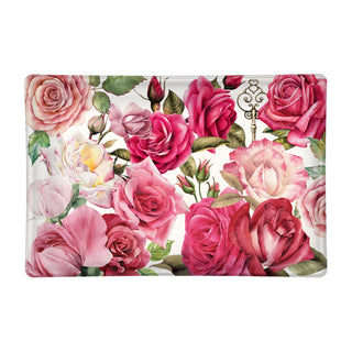 Rectangular Glass Soap Dish - Royal Rose