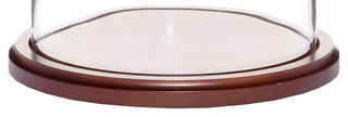Bard's Walnut MDF 8" Dome Base, 0.75" H x 10" W x 10" D