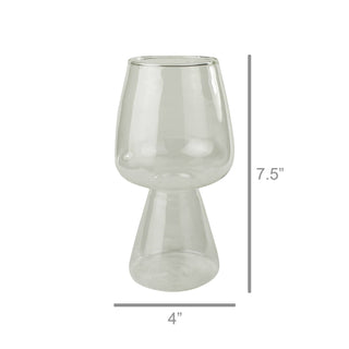 Bulb Vase, Glass: Clear / Glass