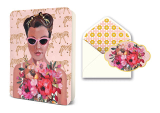 Deluxe Card Sets - Girl with Bouquet