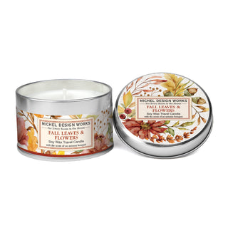 Travel Candle - Fall Leaves & Flowers