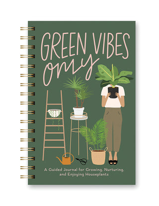 Guided Houseplant Jounal - Green Vibes Only
