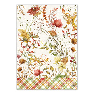 Kitchen Towel - Fall Leaves & Flowers