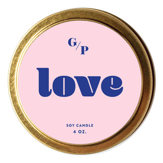 Love Just Because 4 oz. Candle Tin